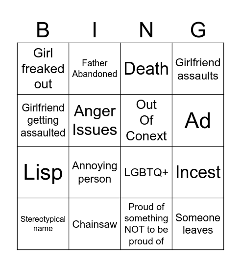 Karmzee Bingo Card