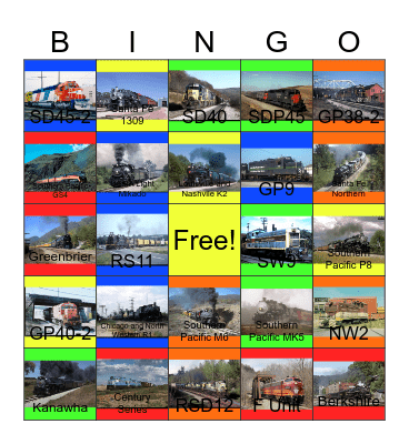 2-8-4 Berkshire- The Original Owners Bingo Card