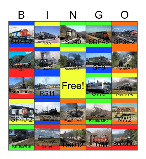 2-8-4 Berkshire- The Original Owners Bingo Card