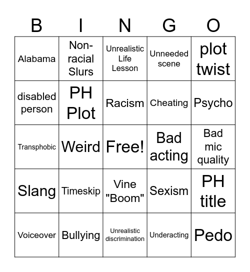 Tomorrow's teachings bingo Card