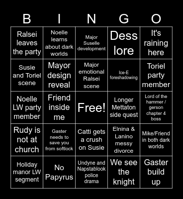 Chapter 3&4 Bingo Card