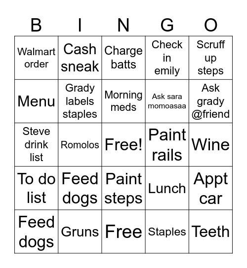 Twooiisdeee Bingo Card