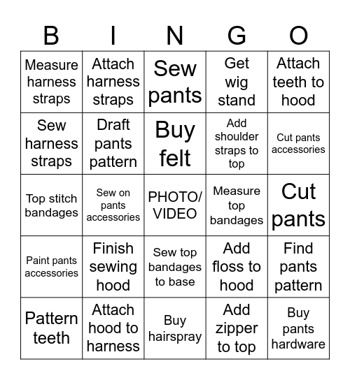 Jinx week of 6/1 Bingo Card