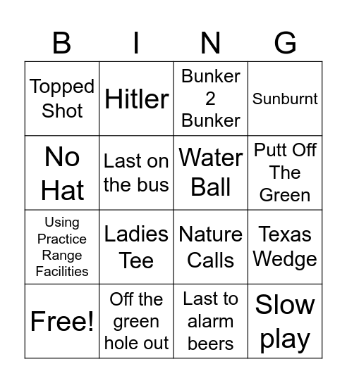 PlusFore Bing Bingo Card