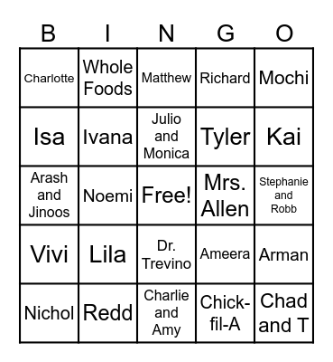 Kleindolph Advising BBIINNGGOO 2025 Bingo Card