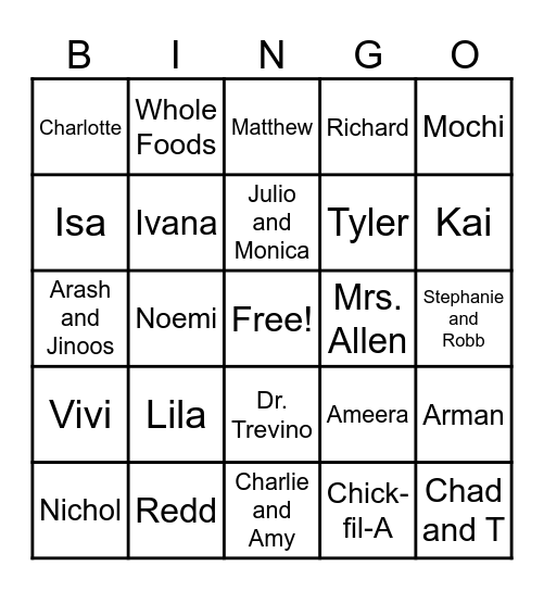 Kleindolph Advising BBIINNGGOO 2025 Bingo Card