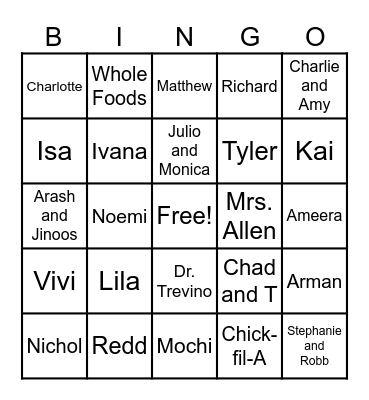 Kleindolph Advising BBIINNGGOO 2025 Bingo Card