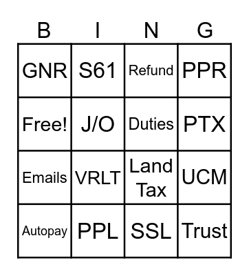 Rolling Phones Bingo Card