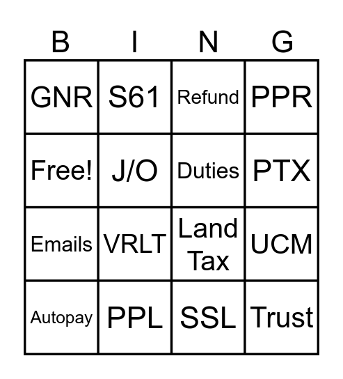 Rolling Phones Bingo Card
