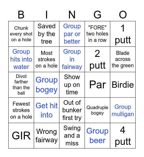 Chunking with Friends Bingo Card