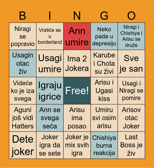 AIB BINGO SEASON 3 Bingo Card