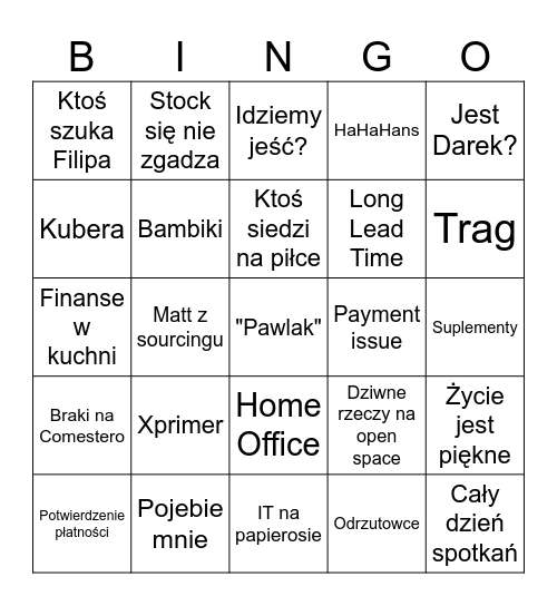 Bingo 06.06.2025 Bingo Card
