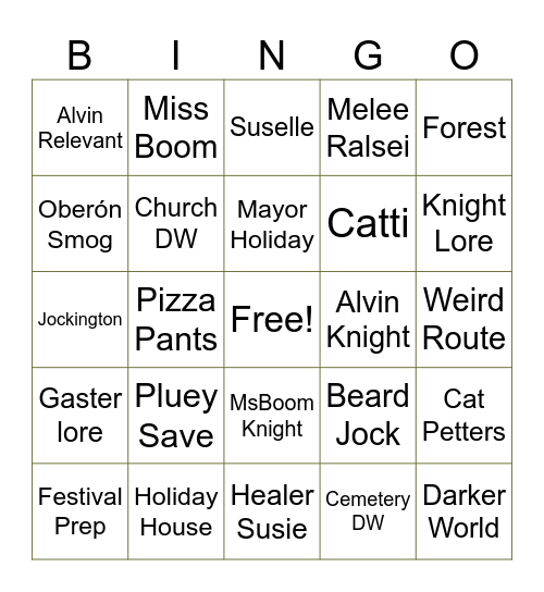 Ch4 Bingo Card