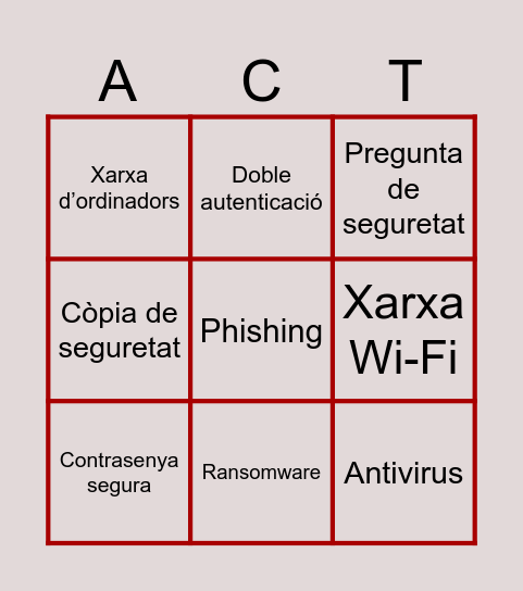 Ex 24 - Activitat Bingo Card