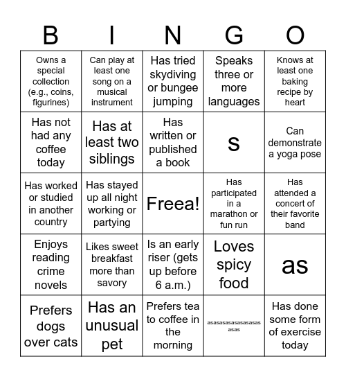 TI-M Bingo Card