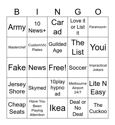 10play bungo Bingo Card