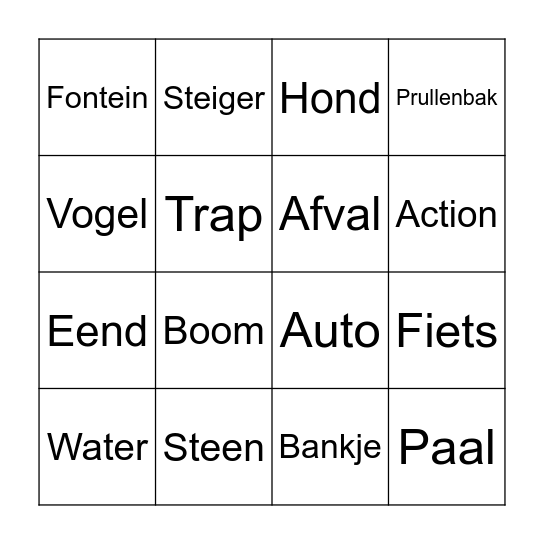 FOTOBINGO AK Bingo Card