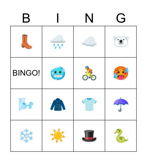 Bia e Tim Bingo Card