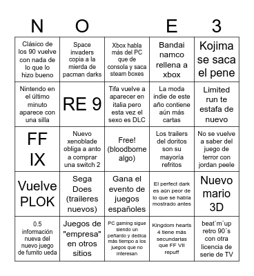 Cartucho Digital (Anto edition) Bingo Card