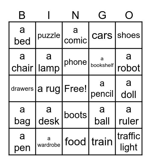 Experiment Bingo Card