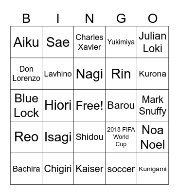 Corduroy's Blue Lock BINGO Card