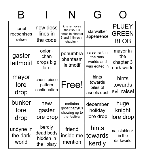 deltajune Bingo Card