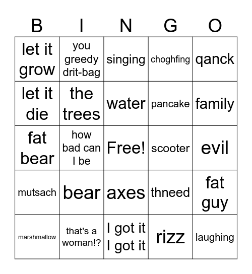 Bingo Card