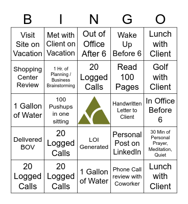 Palomar Bingo Card