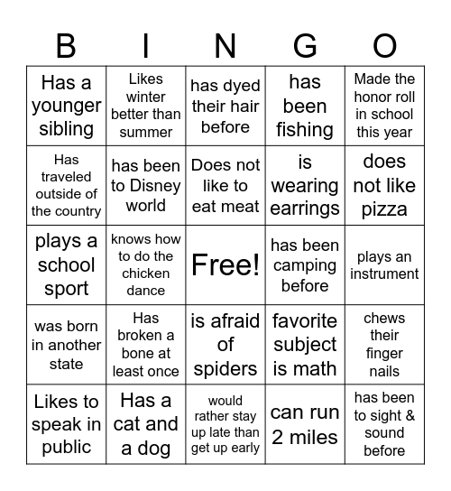 LWX 2 Bingo Card
