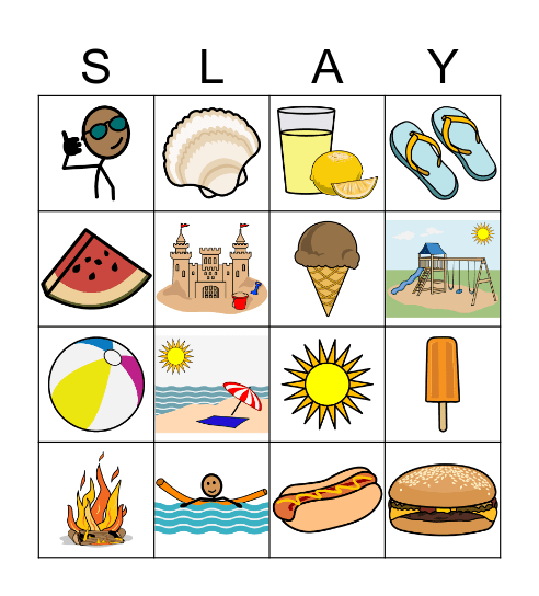 Summer Slay Bingo Card