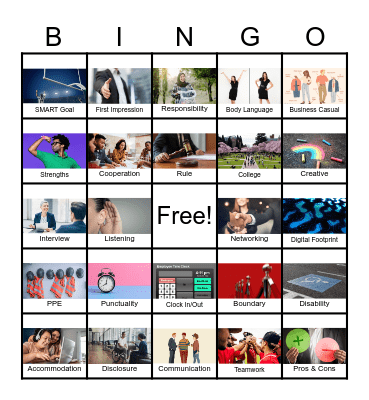 Pre-ETS Bingo Card