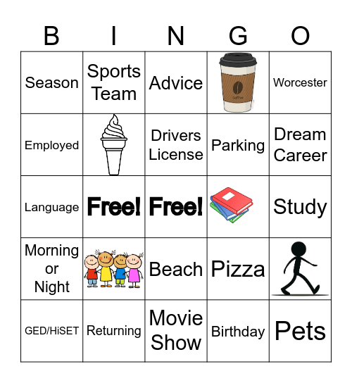 Adult Education Bingo Card