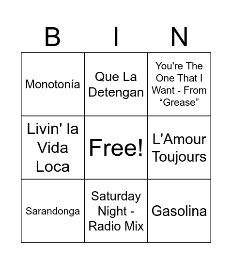 VALEN-TRIS BINGO Card