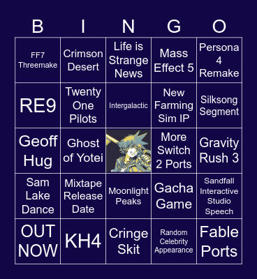 Gamer BINGO Card