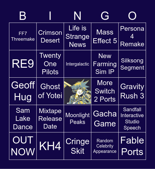 Gamer BINGO Card