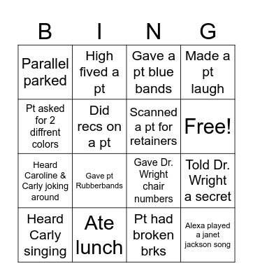 Birthday Bingo Card