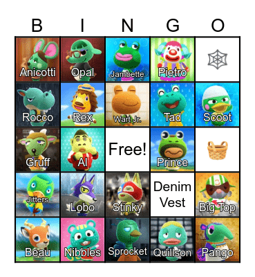 LilSimsie Animal Crossing Bingo Card Bingo Card
