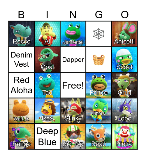 LilSimsie Animal Crossing Bingo Card Bingo Card
