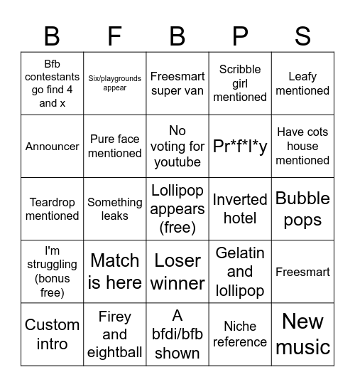 Tpot 18 board Bingo Card