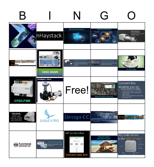 Siemens Training Bingo Card