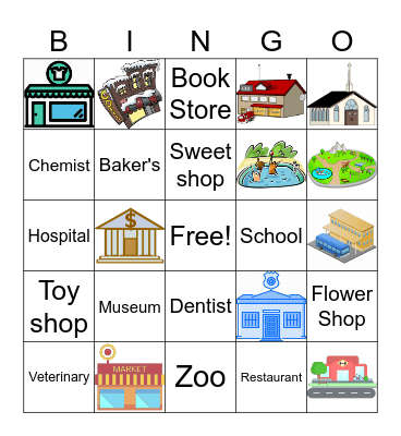 My Town Bingo Card