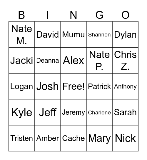 Empowered Bingo Card