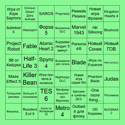 2025 ЛЕТНИЕ ПРЕЗЫ БЛЕКС КОММУНИТИ Bingo Card