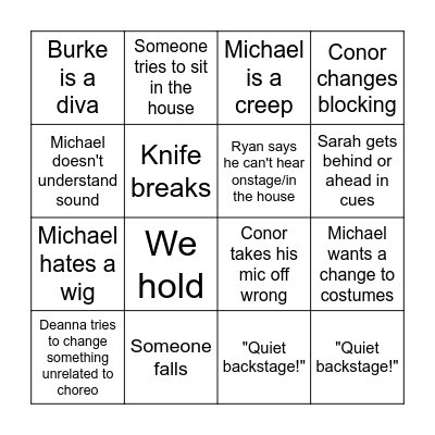 WSS Tech Bingo Card