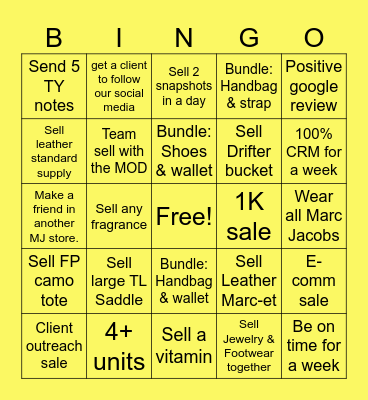 June Jackpot BINGO Card