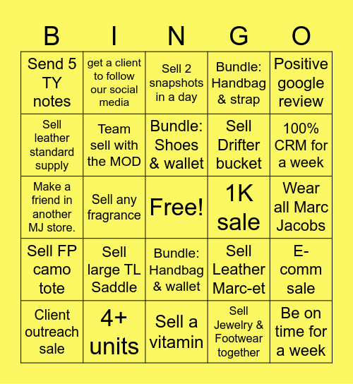 June Jackpot BINGO Card