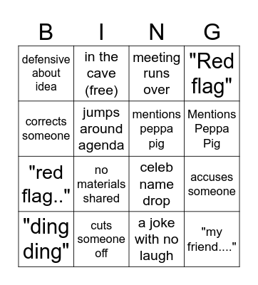 Yaronies Bingo Card