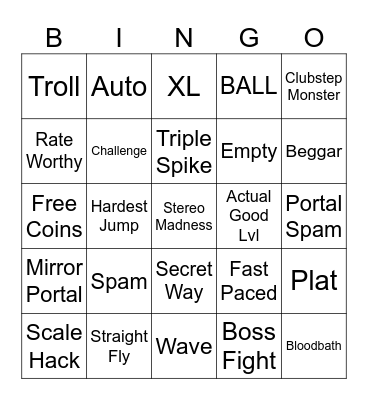 Recent Tab Bingo Card