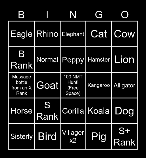 Island Hop Bingo! Bingo Card