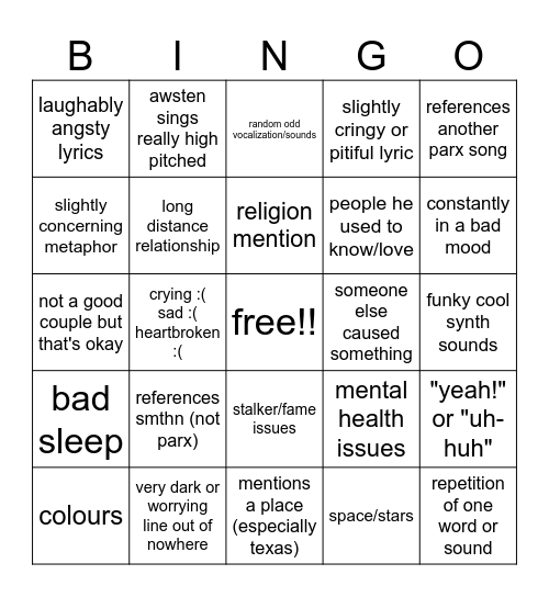 parx bingo 2 Bingo Card